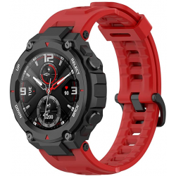 Ανταλλακτικό λουράκι QuickFit Softband Xiaomi Amazfit T-Rex 3 Red Ανταλλακτικό λουράκι QuickFit Softband Xiaomi Amazfit T-Rex 3 Red